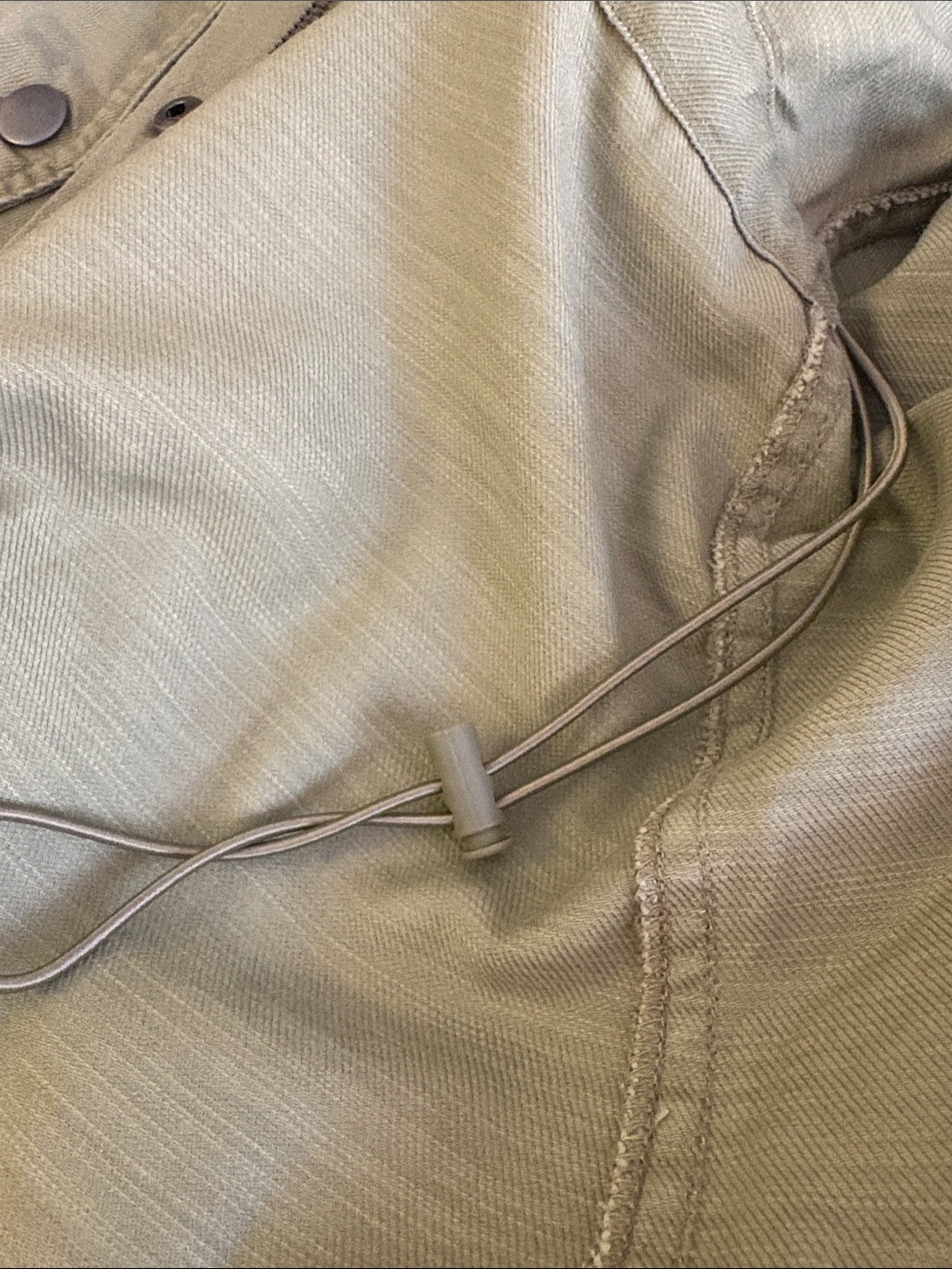 Dex Olive Green Long Utility Jacket. Cotton. TENCEL - Picture 8 of 10